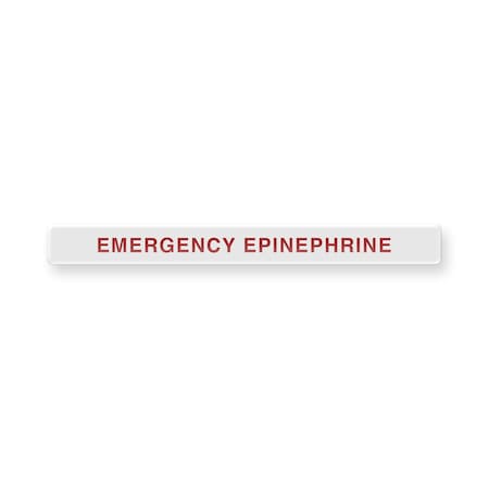Permanent Adhesive Dome Label Emergency Epinephrine